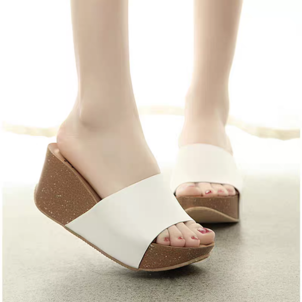 thick-soled wedge heels casual comfortable shoes for women