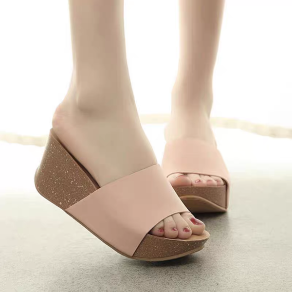 thick-soled wedge heels casual comfortable shoes for women - Image 2