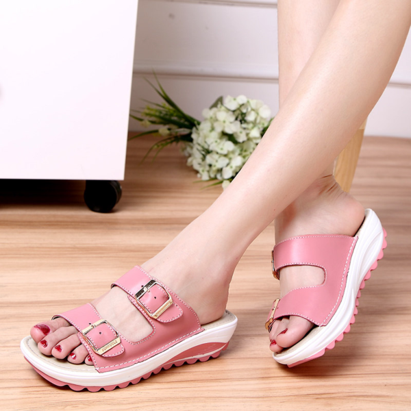 flat-soled outer wear women's sandals