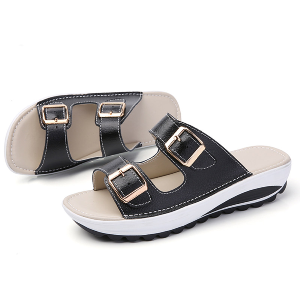 flat-soled outer wear women's sandals - Image 4